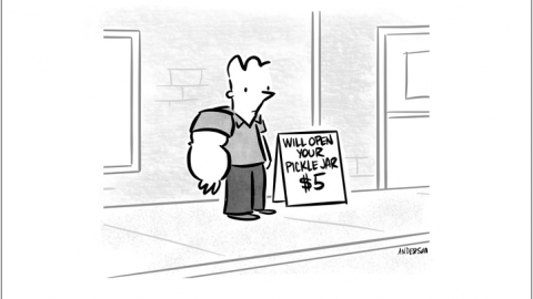Every Small Business Needs a Little Muscle (CARTOON)