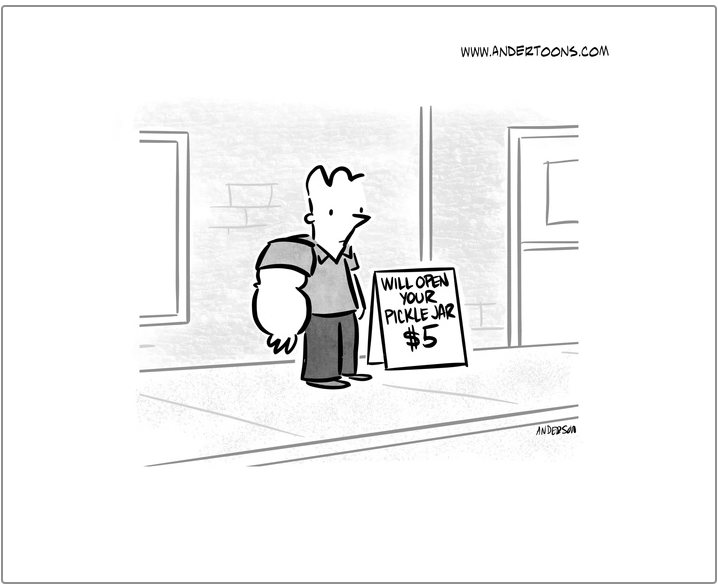 Every Small Business Needs a Little Muscle (CARTOON)