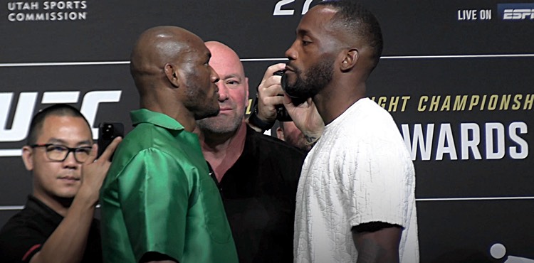UFC 278 Pre-fight Press Conference Face-offs Video