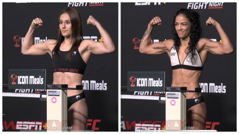 UFC Vegas 62 Weigh-In and Face-Off videos: Alexa Grasso vs Viviane Araujo
