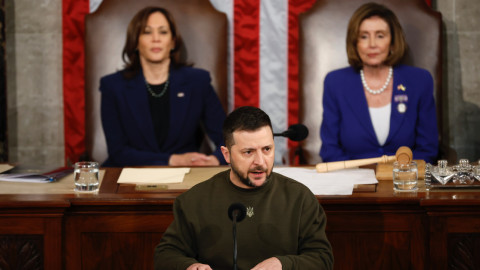 Ukraine President Volodymyr Zelensky Visits D.C., Thanks U.S. for Support in Fight against Russia