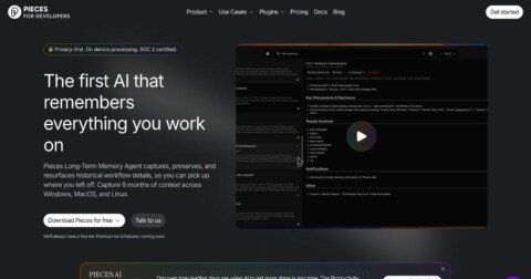 Pieces: AI copilot for productivity