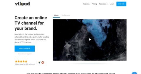 Viloud: Online TV channel creator