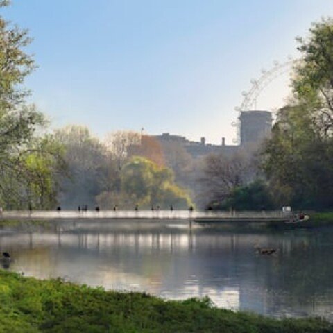 Glass bridge and statues to honour Queen Elizabeth II in St James’ Park
