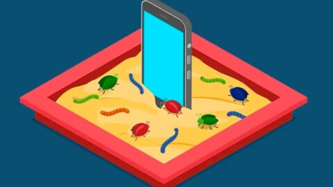 Which operating system was targeted by the first ever mobile phone virus?