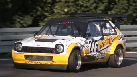 Listen To This Insane V8 Toyota Starlet Hillclimb Monster