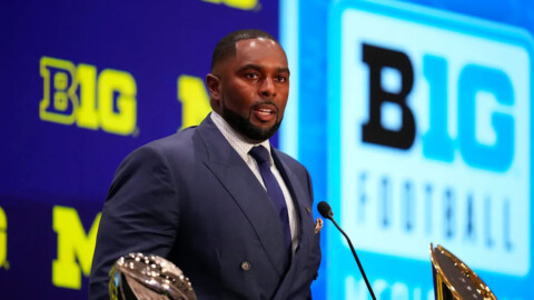 Michigan head coach Sherrone Moore calls Ohio State player best in the country