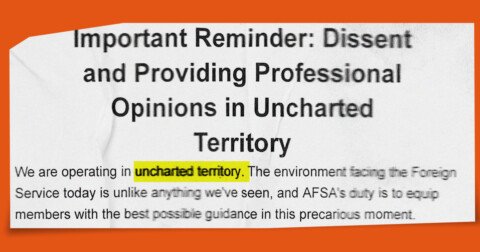 U.S. diplomats say they are reluctant to share inconvenient truths with the Trump administration