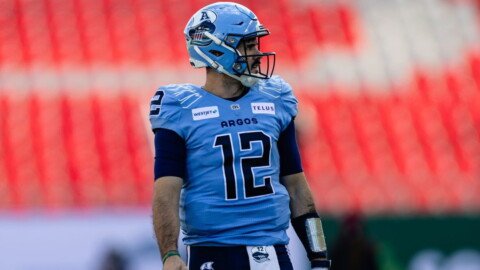 Toronto Argonauts’ Ryan Dinwiddie says ‘writing on the wall’ for QB Chad Kelly to sit entire 2025 season