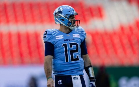 Toronto Argonauts’ Ryan Dinwiddie says ‘writing on the wall’ for QB Chad Kelly to sit entire 2025 season