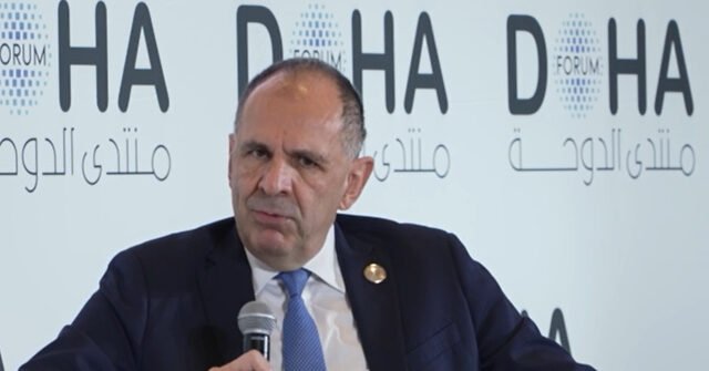 Exclusive–Greek Foreign Minister at Doha Forum: We ‘Commend’ President Trump for Leading World to a ‘More Peaceful and Prosperous Future’