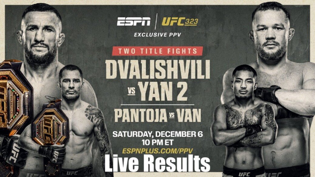 UFC 323: Dvalishvili vs. Yan 2 Live Results and Analytics