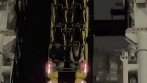 Texas theme park riders left dangling 30m in air on tilt coaster