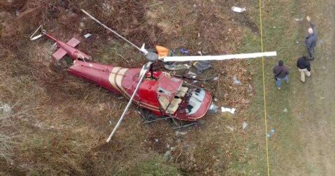 Midair helicopter crash in New Jersey leaves 1 dead and another critically injured