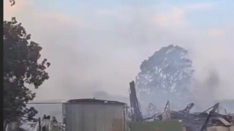 Bushfire damage at Harcourt