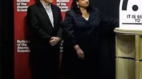 ‘Doomsday Clock’ moves closer to midnight, a year into Trump term