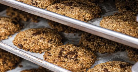 Vegan Oatmeal Raisin Cookies