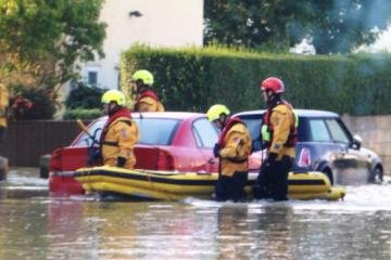 Homes, roads and gardens underwater: Winter flooding in pictures