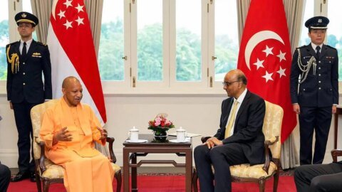 Yogi Adityanath meets Singapore President to boost infrastructure and innovation ties