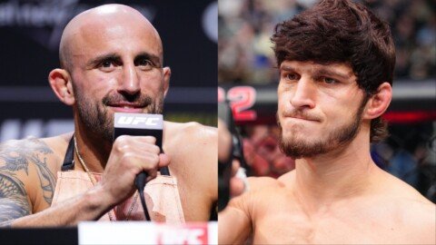 Alexander Volkanovski makes big ‘guarantee’ to Movsar Evloev after UFC London win seemingly secured title shot