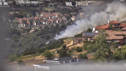 Nearby homes, school evacuated in San Marcos as crews respond to fire