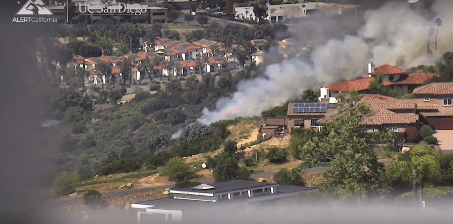 Nearby homes, school evacuated in San Marcos as crews respond to fire