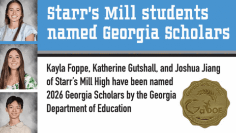 Starr’s Mill students named Georgia Scholars