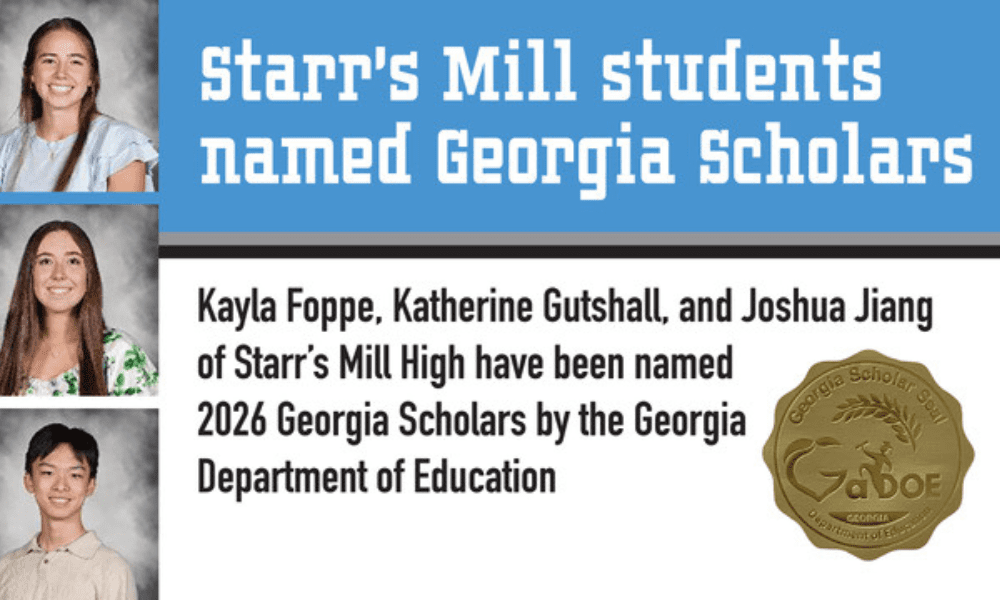 Starr’s Mill students named Georgia Scholars