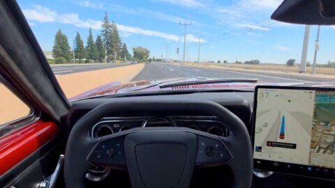 1966 Ford Mustang Converted into a Tesla with Working ‘Full Self-Driving’