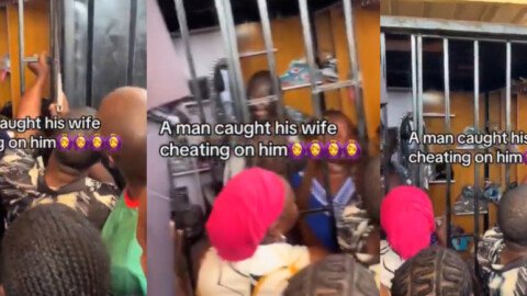 Man Locks Wife And Alleged Lover Inside Shop After Catching Them in a Compromising Position