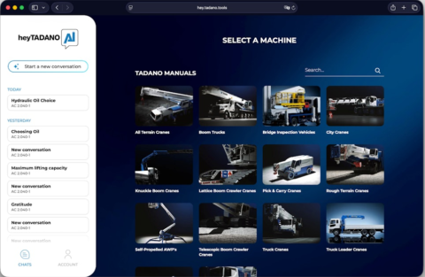 Tadano Adds In-Cab AI Voice Assistance to “heyTadano” App