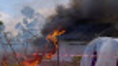 Residents torch Ebola isolation tents after hospital blocks removal of victim’s body