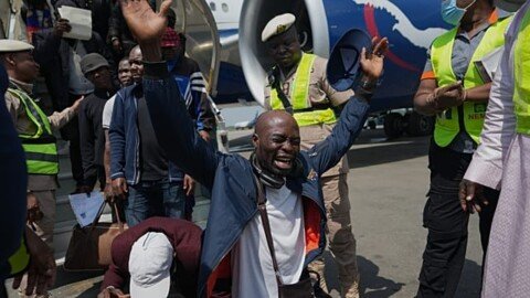 First group of Nigerians repatriated from South Africa arrive in Lagos