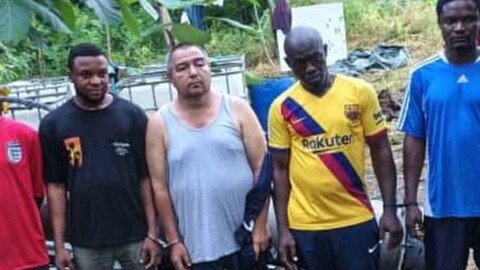 NDLEA Dismantles Industrial-Scale Meth Lab in Oyo Forest, Arrests Mexican, 4 Nigerians