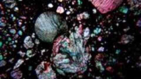 Hectic Mini-Moon Collisions in the Early Solar System Produced the Grains Packed Inside Meteorites