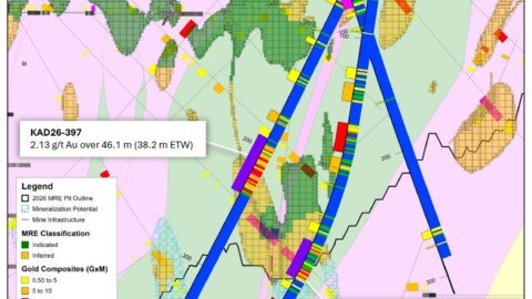 Cadillac Mines Announces Significant High Grade Infill Drill Results at Kerr-Addison Open Pit, Including 2.13 Grams Per Tonne Gold Over 38.2 Metres Within the 2026 Mineral Resource Pit