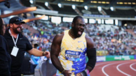 Campbell maintains top form in shot put