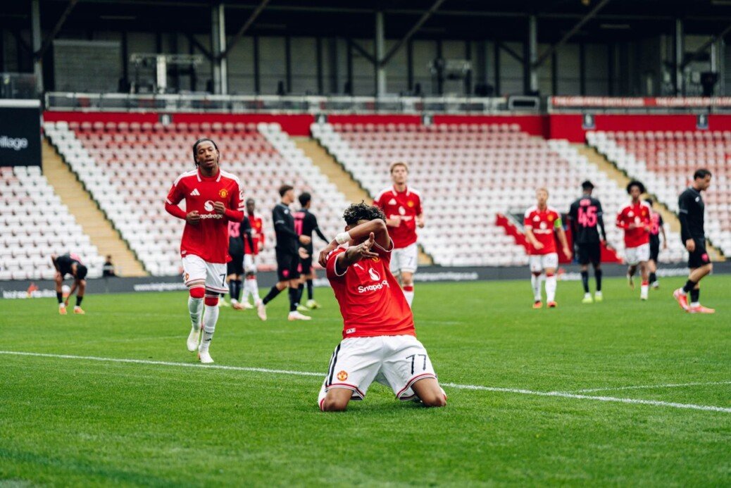 Manchester United academy sensation steals show with European hat-trick as historic debut edges closer