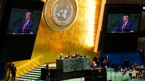 Trump, addressing U.N., threatens to ‘annihilate’ Iran if war continues
