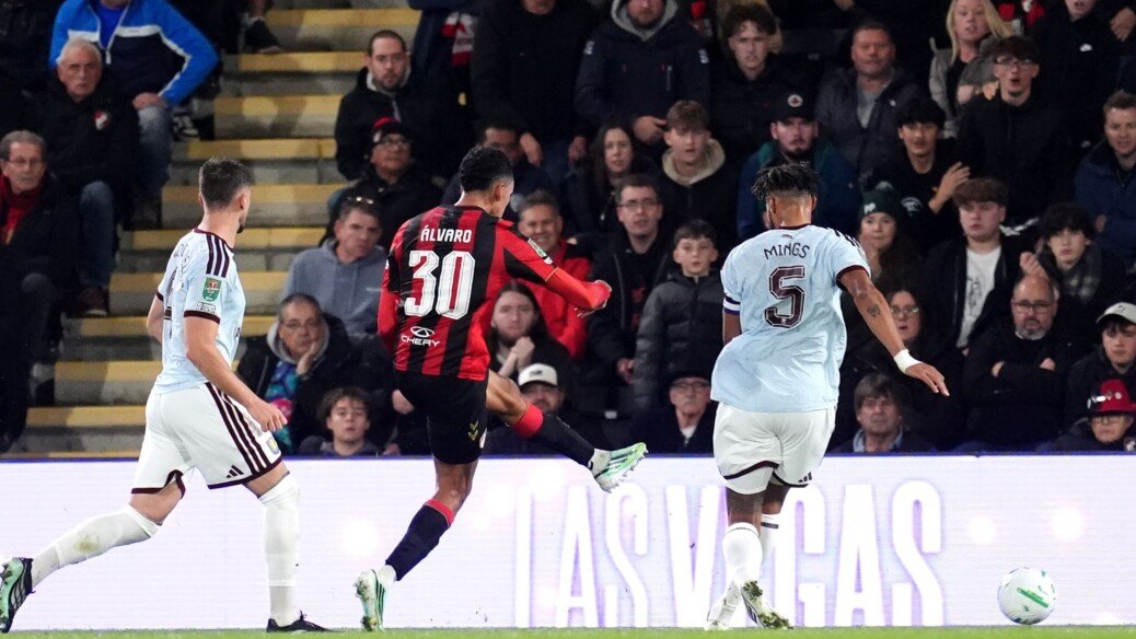 Three the magic number for Bournemouth again after sealing Carabao Cup quarter-final berth with win over Aston Villa